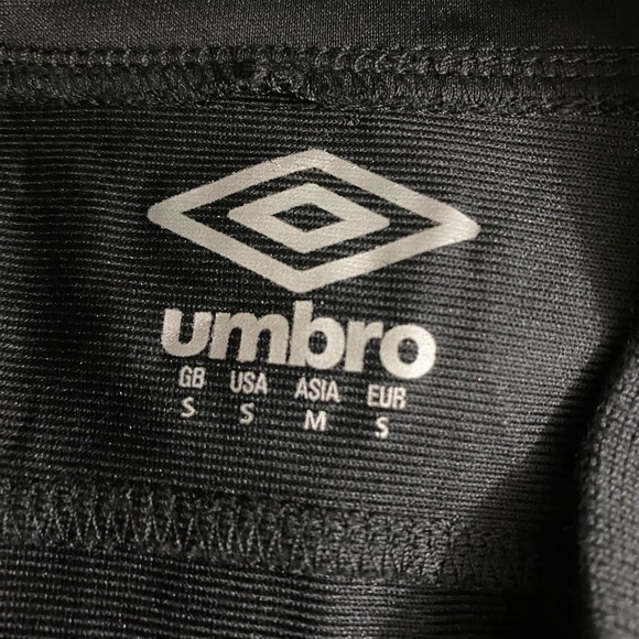 UMBRO FULL ZIP DOUBLE DIAMOND JACKET MEN'S Size Small Black Yellow Blue Pockets - Picture 10 of 10